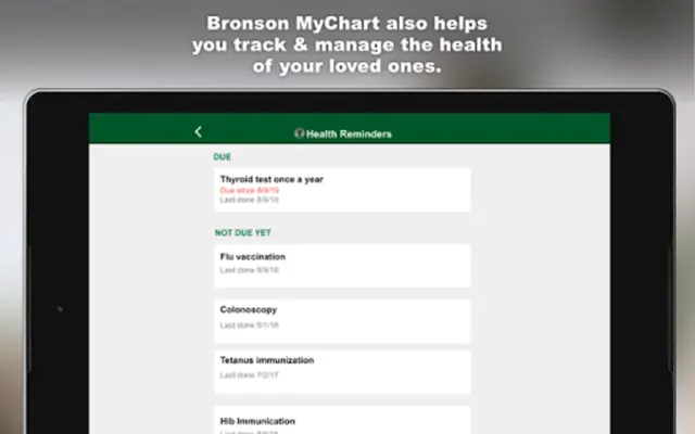 Bronson MyChart android App screenshot 0