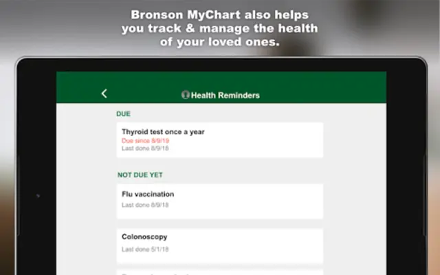 Bronson MyChart android App screenshot 4